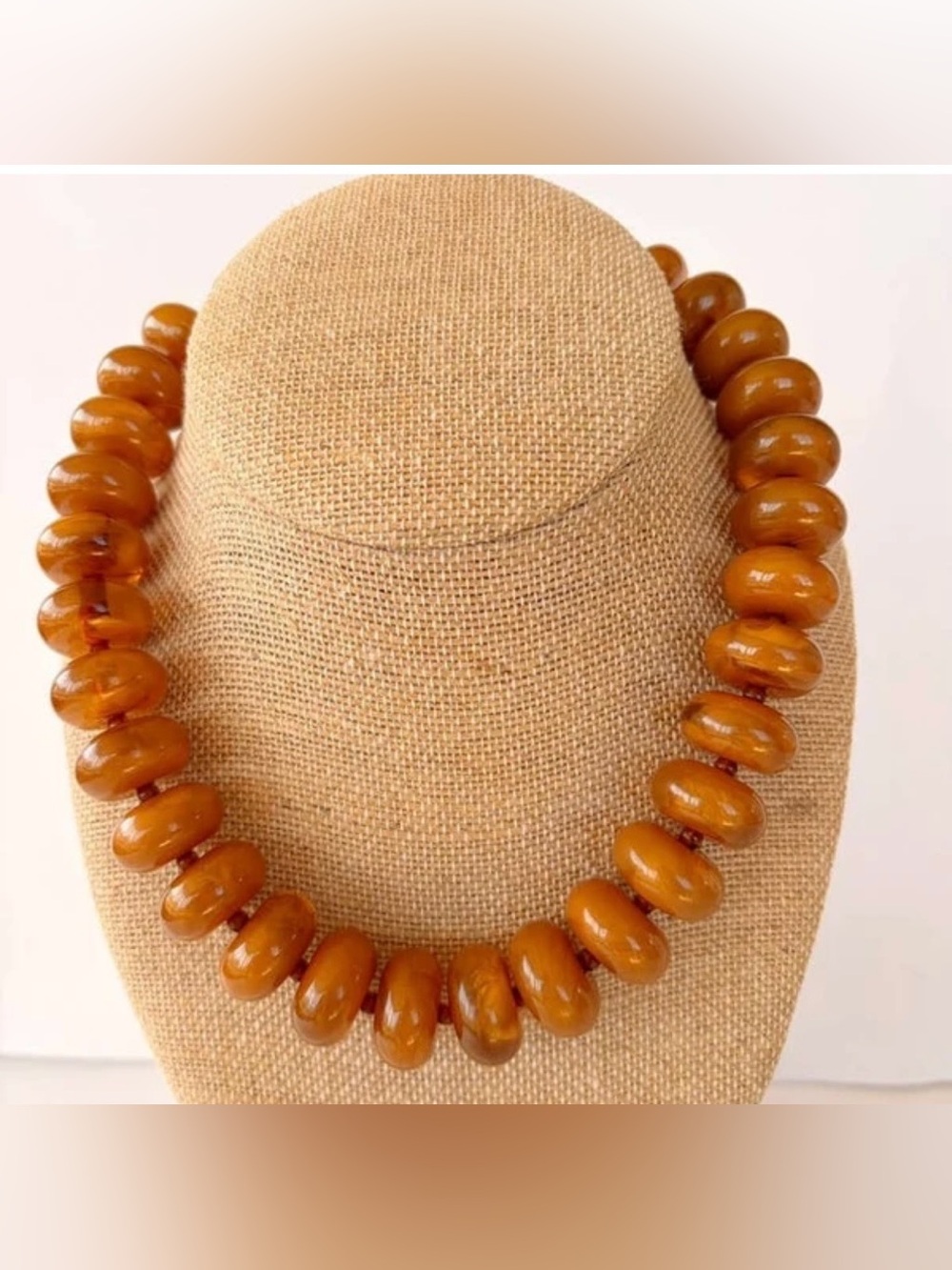 Chunky amber necklace from Mayamar